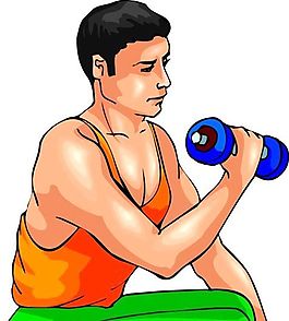 健身運動 運動人物 矢量素材 EPS格式_0360