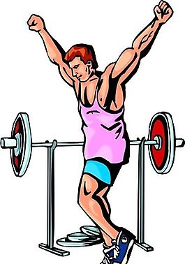 健身運動 運動人物 矢量素材 EPS格式_0356