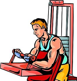 健身運動 運動人物 矢量素材 EPS格式_0353