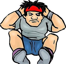 健身運動 運動人物 矢量素材 EPS格式_0190