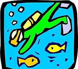 游泳 潛水 水上運(yùn)動(dòng) 人物 矢量 EPS_0028