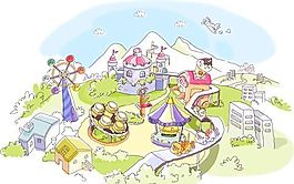 快樂生活插圖 矢量素材 ai格式_23
