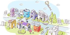 快樂生活插圖 矢量素材 ai格式_07