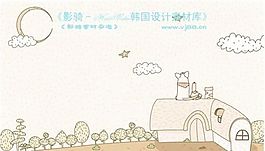 卡通狗狗 线条插画 矢量 AI_0270