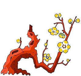 樹(shù)木古典插畫(huà)