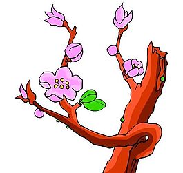 樹木古典插畫