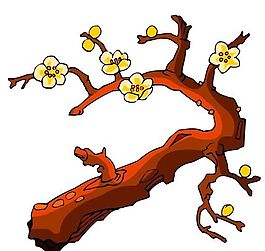 樹(shù)木古典插畫(huà)