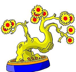 樹木古典插畫