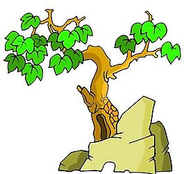 樹木古典插畫