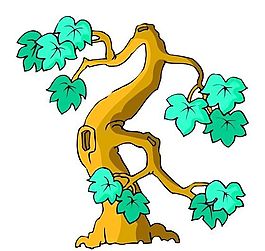 樹木古典插畫