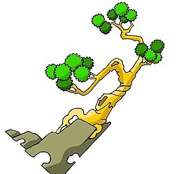 樹(shù)木古典插畫(huà)