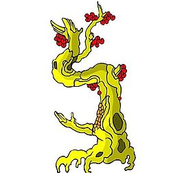 樹木古典插畫
