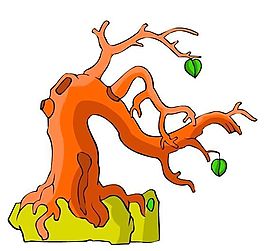 樹木古典插畫