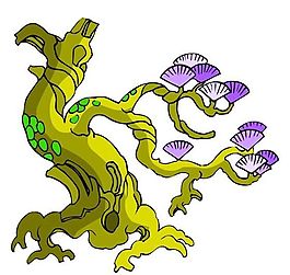 樹木古典插畫