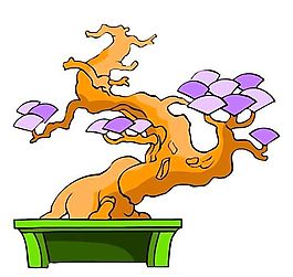 樹木古典插畫