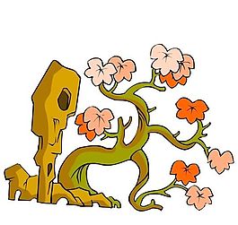 樹木古典插畫