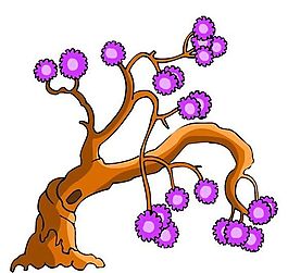 樹木古典插畫