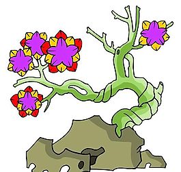 樹木古典插畫