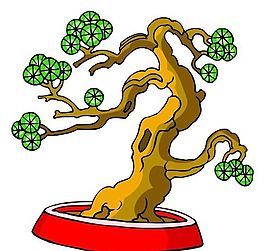 樹木古典插畫