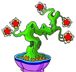 樹木古典插畫