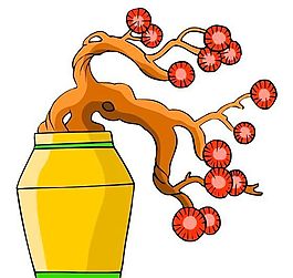樹(shù)木古典插畫(huà)