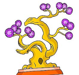 樹木古典插畫