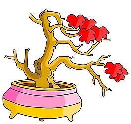 樹木古典插畫