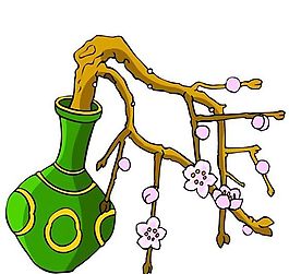 樹(shù)木古典插畫(huà)