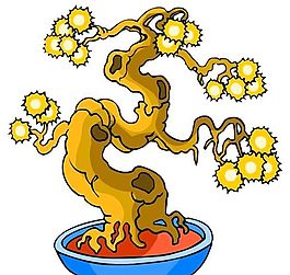 樹(shù)木古典插畫(huà)