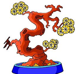 樹(shù)木古典插畫(huà)