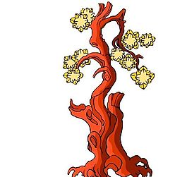 樹木古典插畫