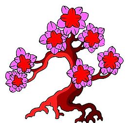 樹木古典插畫