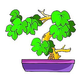 樹木古典插畫
