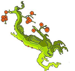 樹(shù)木古典插畫(huà)