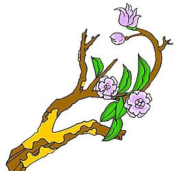 樹木古典插畫