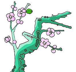 樹木古典插畫