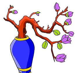 花卉古典插畫