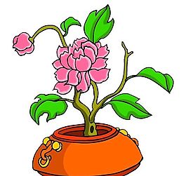 花卉古典插畫