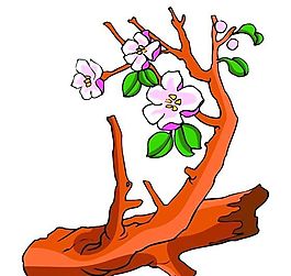 花卉古典插畫
