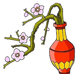 花卉古典插畫