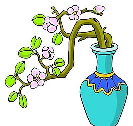 花卉古典插畫