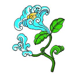 花卉古典插畫