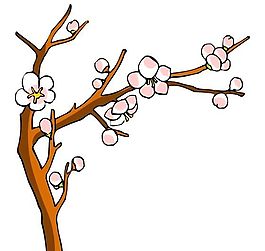 花卉古典插畫