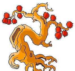 樹木古典插畫