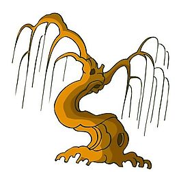 樹木古典插畫
