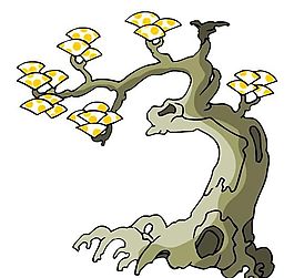 樹木古典插畫