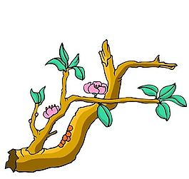 樹木古典插畫