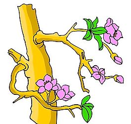 樹木古典插畫