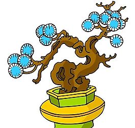 樹木古典插畫