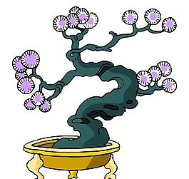 樹木古典插畫